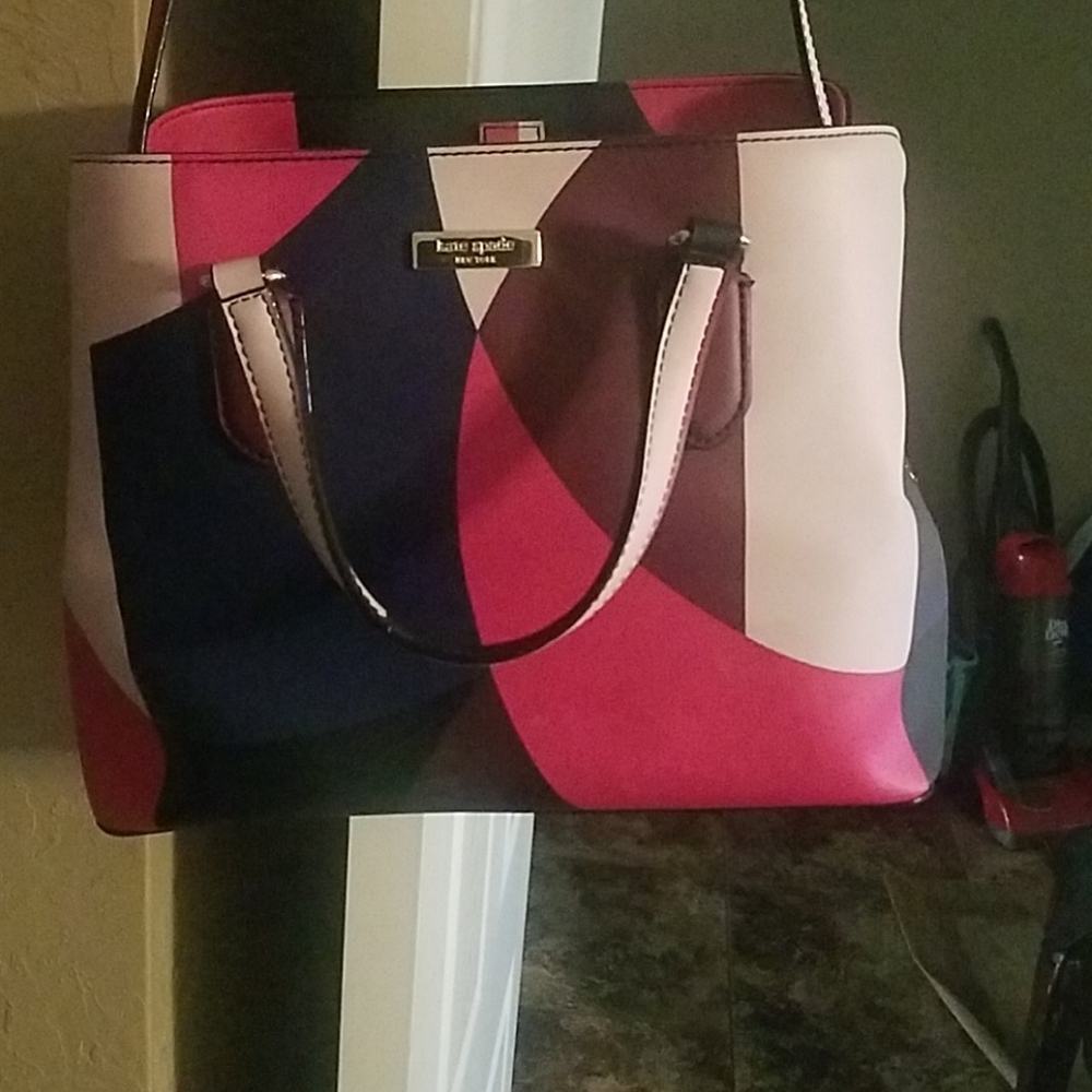 Kate Spade Laurel Way Multicolored Geo Satchel